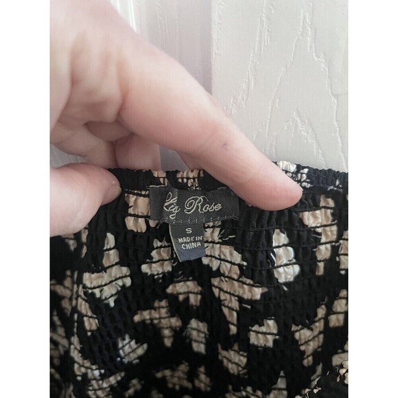 Lily rose juniors small Romper Butterfly Black Shorts Halter - Picture 4 of 7